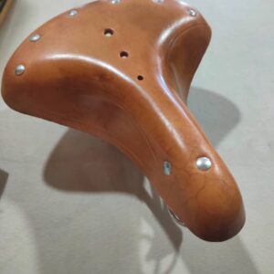 Bicycle Saddle Retro Leather Vintage Genuine Leather Classic Bike Saddle Seat Mat Genuine Saddle Cushion