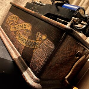 1891 Edison Phonograph using wax cylinders