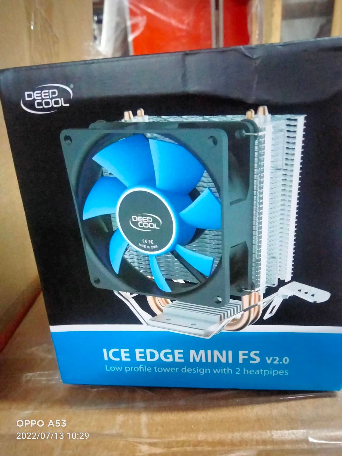 DEEP COOL ICE EDGE MINI FS v2.0 2 Heat Pipe Tower 3pin CPU Cooler radiator cpu fan support intel amd Free Thermal paste