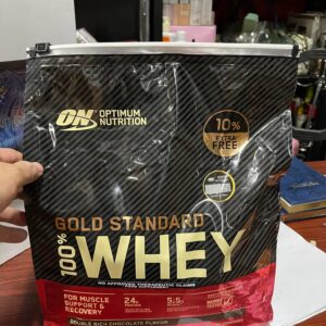 100% Optimum Nutrition Gold Standard Whey 5.5lbs BCAA Protein Shake