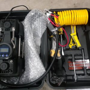 Car Air Pump 12v Single And Double Cylinder Tire Electric Portable Multifunctional Repair Kit Box