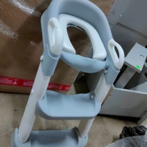 Blue Toddler Potty Training Seat Ladder Step Toilet