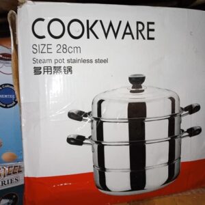 Steam pot stainless 28cm
