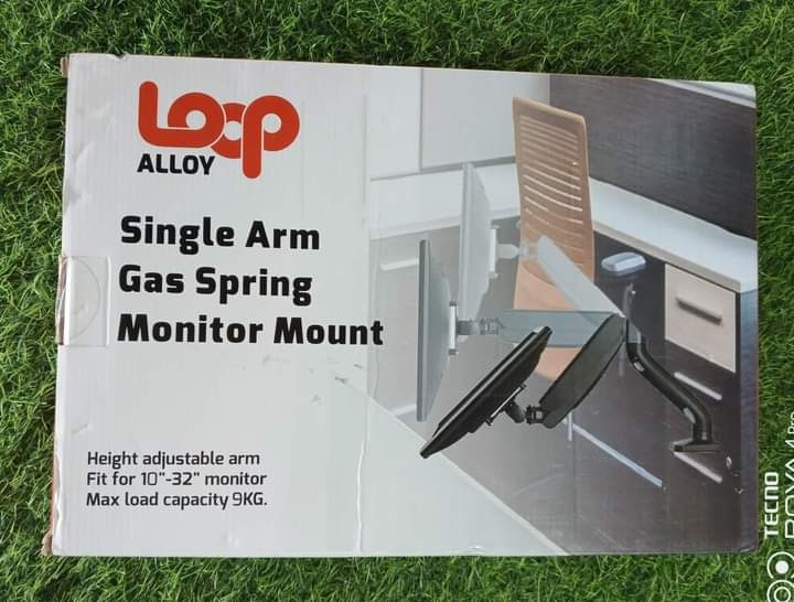 Single Arm Gas Spring Monitor Mount