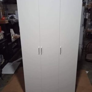 3 Door White Cabinet